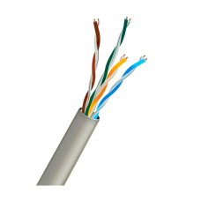 Кабель звита пара UTP CAT5E CU 0.5 PVC Indoor Kraft Light gray 305m
