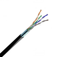 Кабель звита пара ЗЗКМ (FTP мідь вуличний) Cat. 5e F/UTP PE 4х2х24 AWG (72567) бухта 305м Кабель звита пара ЗЗКМ (FTP мідь вуличний) Cat. 5e F/UTP PE 4х2х24 AWG (72567) бухта 305м