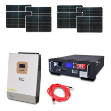 Автономная система бесперебойного питания мощностью 5 кВт с LiFePO4 АКБ и солнечными панелями