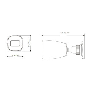 IP-видеокамера TVT TD-9421S3B (D/PE/AR2) f=2.8mm 2Mp Black