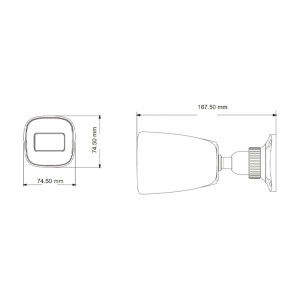 IP-видеокамера TVT TD-9421S3B (D/PE/AR2) f=2.8mm 2Mp White