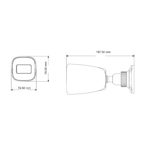 IP-видеокамера TVT TD-9421S3BL (D/PE/AR1) f=2.8mm 2Mp
