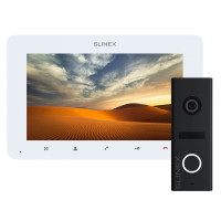 Комплект SM-07MHD+ML-17HD (домофон SM-07MHD белый + панель ML-17HD черный)