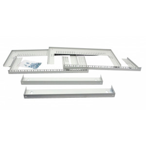 Кронштейн настенный 19" 12U, глубь. 280 ... 480мм, серый CMS-WB12U-480V-GR
