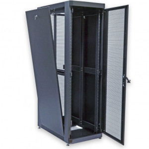 Шафа 19" 33U, 610х865 мм (Ш*Г), чорна, перфоровані двері (66%) (UA-MGSE3368MPB)
