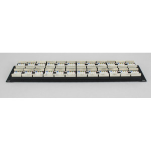 Патч-панель 19" 48xRJ-45 UTP, кат. 6, 2U, dual type, EPNew (6PLH-480BK)