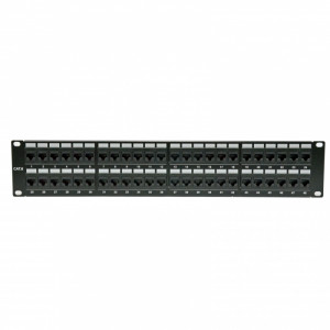 Патч-панель 19" 48xRJ-45 UTP, кат. 6, 2U, dual type, EPNew (6PLH-480BK)