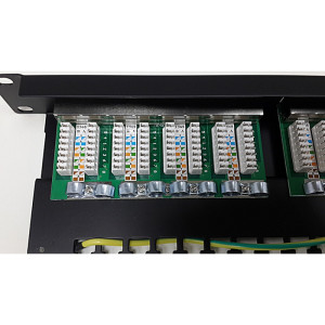 Патч-панель 19" 24xRJ-45 FTP, кат. 5e, Kingda (KD-PP5-30)