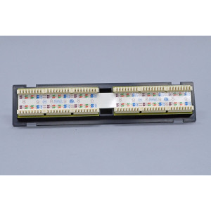 Патч-панель настенная 12xRJ-45 UTP, кат. 6, dual type, в пластиковом корпусе, черная, EPNew (6PP89-120BK)