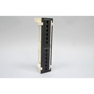 Патч-панель настенная 12xRJ-45 UTP, кат. 6, dual type, в пластиковом корпусе, черная, EPNew (6PP89-120BK)