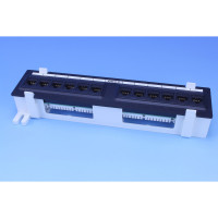 Патч-панель настінна 12xRJ-45 UTP, кат. 6, dual type, в пластиковом корпусі, чорна, EPNew (6PP89-120BK) Патч-панель настінна 12xRJ-45 UTP, кат. 6, dual type, в пластиковом корпусі, чорна, EPNew (6PP89-120BK)