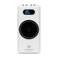 Повербанк 10000mAh Power Bank Kraft KPB-1110W White бездротова зарядка Повербанк 10000mAh Power Bank Kraft KPB-1110W White бездротова зарядка