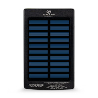 Повербанк з сонячною панеллю 10000mAh Power Bank Kraft KPB-1012SL Black LED-ліхтар Повербанк з сонячною панеллю 10000mAh Power Bank Kraft KPB-1012SL Black LED-ліхтар