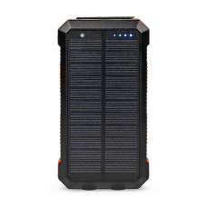 Повербанк с солнечной панелью 20000mAh Power Bank Kraft KPB-U2230WFCSL Orange беспроводная зарядка LED-фонарь