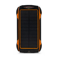 Повербанк з сонячною панеллю 30000mAh Power Bank Kraft KPB-U1830FCSL Orange 18W QC2.0 LED-ліхтар Повербанк з сонячною панеллю 30000mAh Power Bank Kraft KPB-U1830FCSL Orange 18W QC2.0 LED-ліхтар