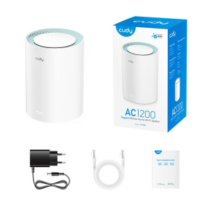Маршрутизатор WiFi Mesh-система WiFi 5 Cudy M1300 (1-Pack) двухдиапазонный гигабитный