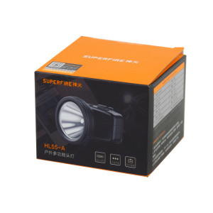 Перезаряжаемый налобный LED фонарь SUPERFIRE HL55-A с мощностью 3 Вт
