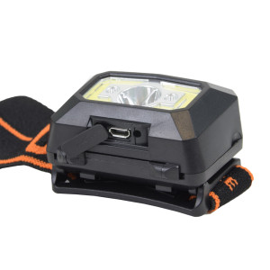 Налобный LED+COB фонарь Superfire X30 с датчиком движения и перезаряжаемой мощностью 5 Вт