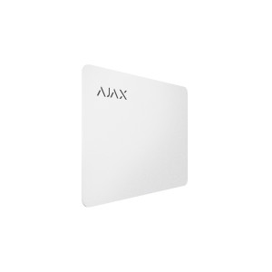 Захищена безконтактна картка для клавіатури Ajax Pass White 3шт Захищена безконтактна картка для клавіатури Ajax Pass White 3шт