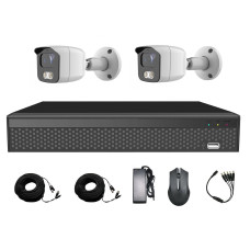 Комплект AHD видеонаблюдения на 2-е уличные камеры CoVi Security AHD-2W KIT