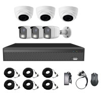 Комплект из 3-х уличных и 3-х купольных AHD камер Covi Security AHD-33WD KIT Комплект из 3-х уличных и 3-х купольных AHD камер Covi Security AHD-33WD KIT