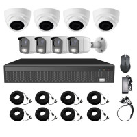 Комплект з 4-х вуличних та 4-х купольних AHD камер Covi Security AHD-44WD KIT Комплект з 4-х вуличних та 4-х купольних AHD камер Covi Security AHD-44WD KIT