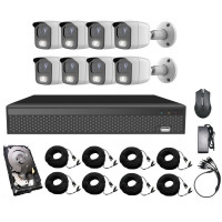 Комплект AHD відеоспостереження із 8 вуличних камер Covi Security AHD-8W KIT HDD 1 Тб