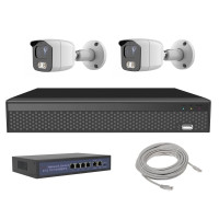 Комплект IP-відеоспостереження Covi Security IPC-2W 2MP KIT Комплект IP-відеоспостереження Covi Security IPC-2W 2MP KIT