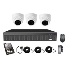 Комплект AHD видеонаблюдения на 3-и купольные камеры Covi Security AHD-3D KIT HDD 500 Гб Комплект AHD видеонаблюдения на 3-и купольные камеры Covi Security AHD-3D KIT HDD 500 Гб