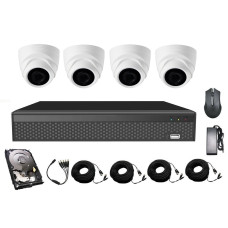 Комплект AHD видеонаблюдения на 4-е купольные камеры Covi Security AHD-4D KIT HDD 500 Гб Комплект AHD видеонаблюдения на 4-е купольные камеры Covi Security AHD-4D KIT HDD 500 Гб