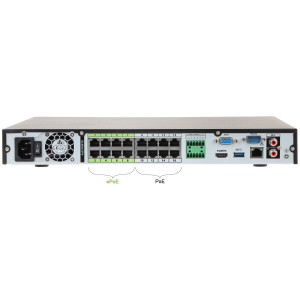 Сетевой видеорегистратор Dahua DHI-NVR5216-16P-4KS2E 16-канальный PoE 1U 4K