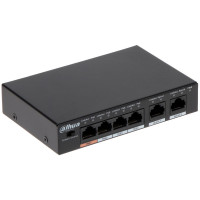 4-портовий комутатор з 4 РоЕ портами Dahua DH-PFS3006-4ET-60 4-портовий комутатор з 4 РоЕ портами Dahua DH-PFS3006-4ET-60