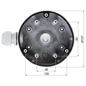 Розподільна коробка Hikvision DS-1280ZJ-DM21 Розподільна коробка Hikvision DS-1280ZJ-DM21