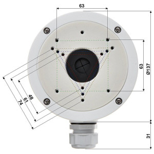 Коммутационный бокс Hikvision DS-1280ZJ-S Коммутационный бокс Hikvision DS-1280ZJ-S