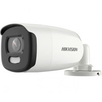 Відеокамера 2Мп ColorVu Turbo HD з PIR датчиком та сиреною Hikvision DS-2CE12DFT-PIRXOF (2.8 мм)