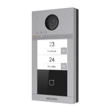 2 Мп IP-виклична панель на 2 абоненти з ІЧ підсвічуванням та Wi-Fi Hikvision DS-KV8213-WME1/Flush