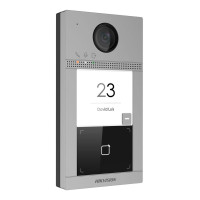 2 Мп IP-виклична панель на одного абонента з ІЧ підсвічуванням та Wi-Fi Hikvision DS-KV8113-WME1/Flush