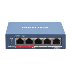 4-портовый управляемый POE коммутатор Hikvision DS-3E1105P-EI