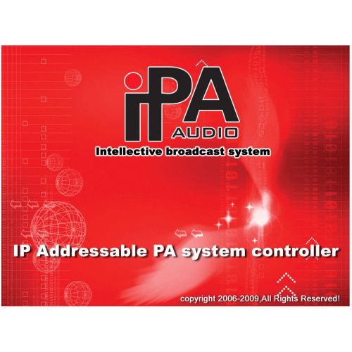 Программный комплекс для управения IP-системами фонового озвучивания IPA AUDIO IPN-20PAS Программный комплекс для управения IP-системами фонового озвучивания IPA AUDIO IPN-20PAS
