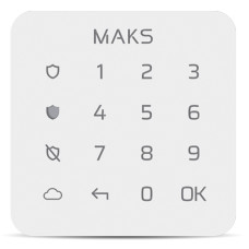 Бездротова клавіатура MAKS Keypad mini white