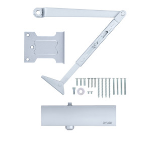 Доводчик накладной RYOBI 1200 D-1200P(U) SILVER UNIV_ARM EN_2/3/4 80кг 1100мм Доводчик накладной RYOBI 1200 D-1200P(U) SILVER UNIV_ARM EN_2/3/4 80кг 1100мм