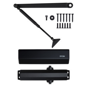 Доводчик накладной RYOBI *1500 D-1554 BLACK STD_ARM EN_2/3/4 до_80кг 1100мм FIRE Доводчик накладной RYOBI *1500 D-1554 BLACK STD_ARM EN_2/3/4 до_80кг 1100мм FIRE